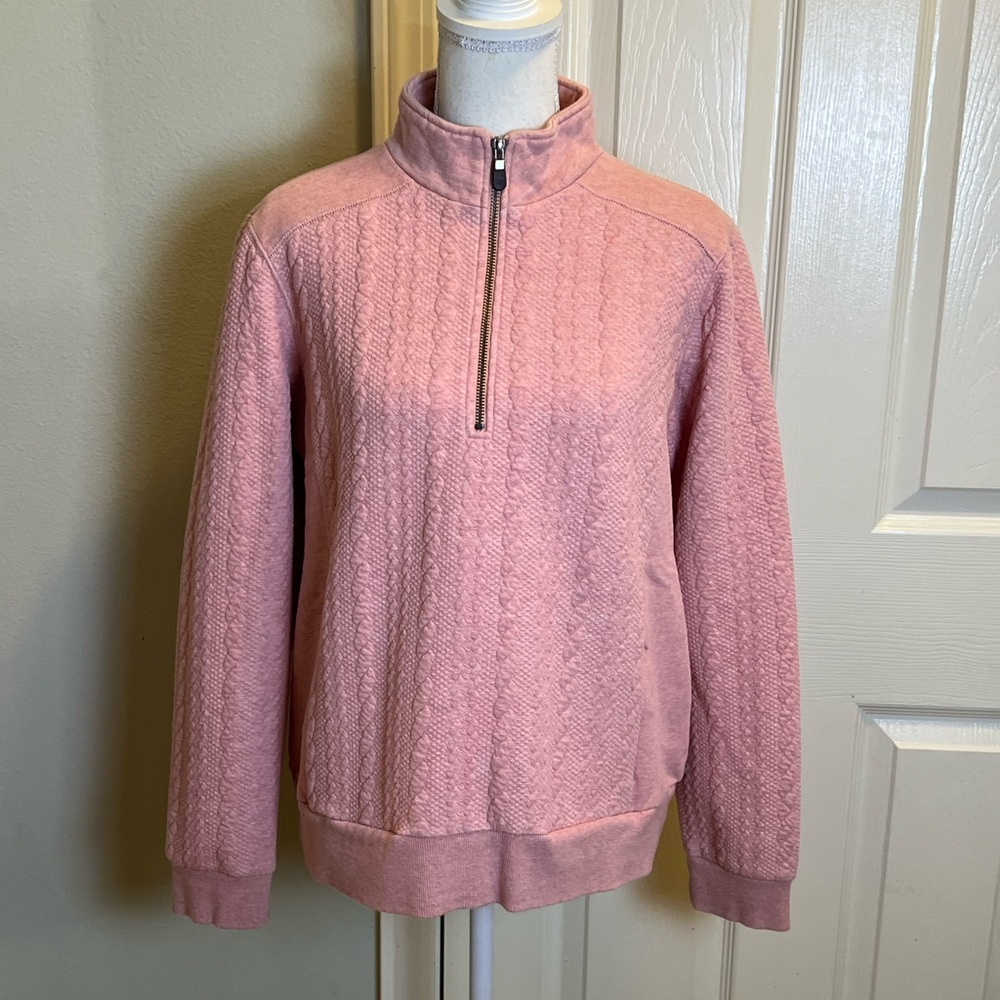 ORVIS Textured Quarter Zip Pullover